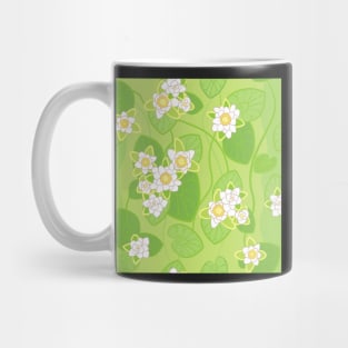 pattern of white lotus Mug